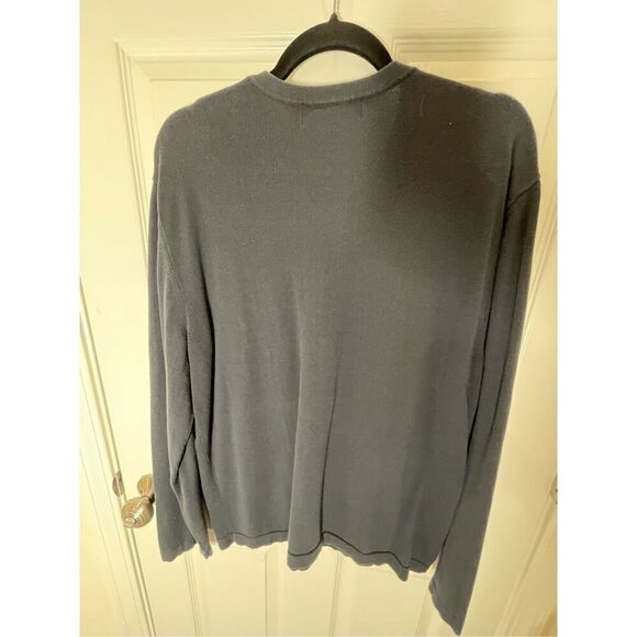 Banana Republic men’s cotton sweater navy blue size large - Picture 2 of 5